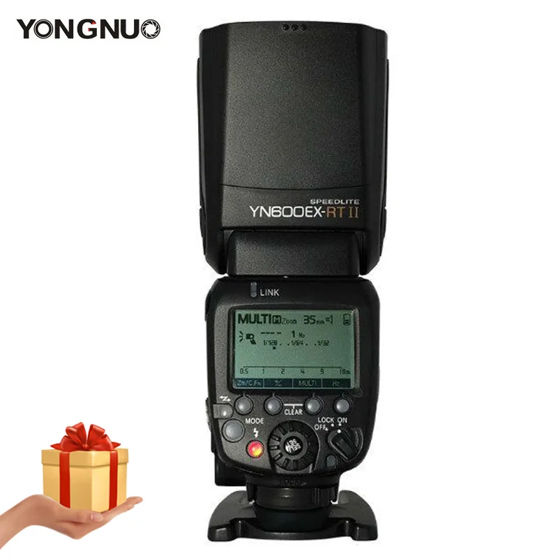 Новая YONGNUO Вспышка Speedlite YN600EX-RT II 2,4G Беспроводная HSS 1/8000s Master вспышка с режимом TTL для Canon as 600EX-RT YN600EX-RT