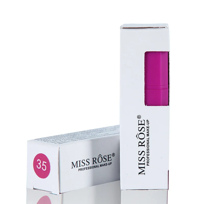 MISS ROSE, новинка, 20 цветов, водостойкая матовая губная помада, натуральный, легко носить, пигменты, длинный, прочный batom, макияж, помада для губ, maquiagem
