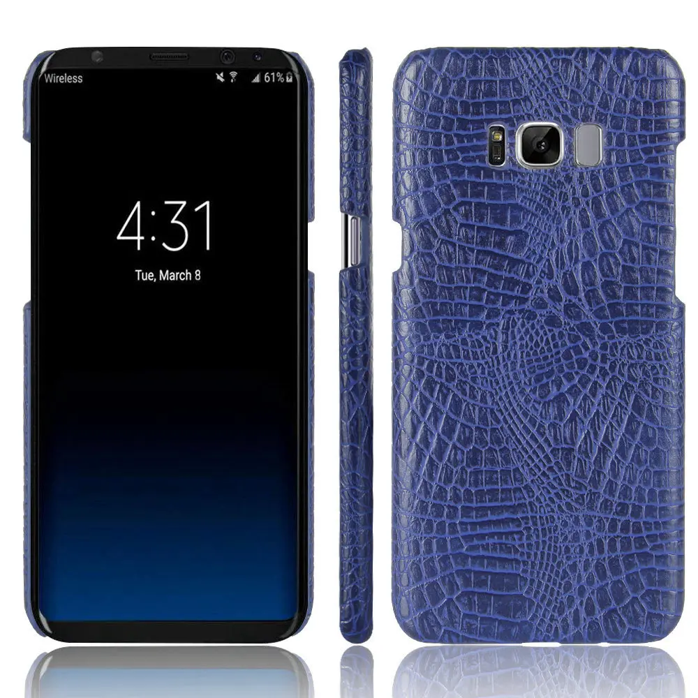 Чехол из крокодиловой кожи для Samsung Galaxy S8 + Plus Жесткий поликарбоната защитный