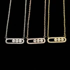 Ожерелье с подвеской из кристаллов и бусин в арабском стиле для женщин Изящные Свадебные украшения из нержавеющей стали розовое золото 3 точки на Овальном ожерелье