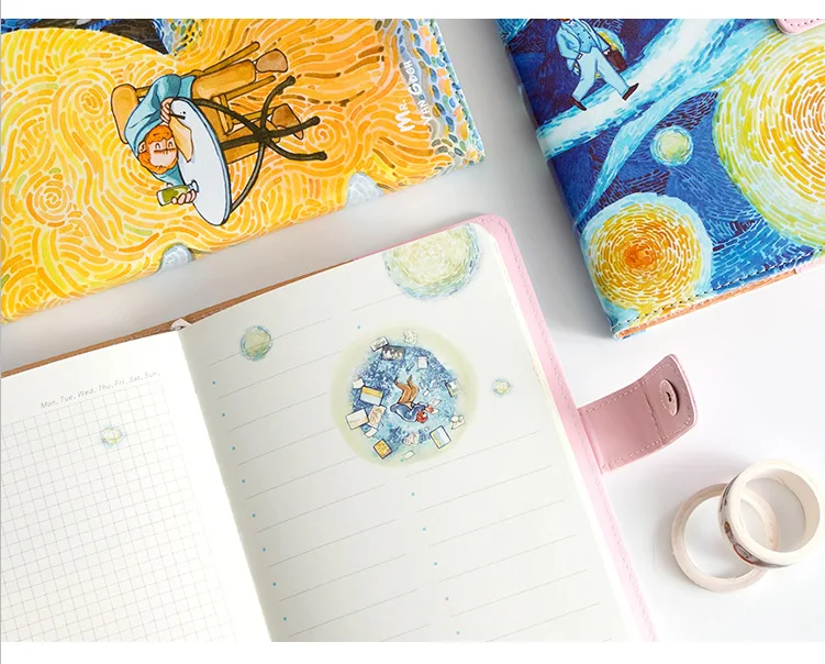 A5 Bullet Journal кожаный ежедневник планировщик путешествия блокнот с цветными страницами офисный блокнот канцелярские принадлежности D40