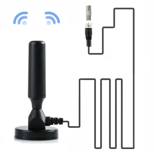 200 Mile 30dBi внутренняя усиленная цифровая DVB T/FM Freeview Антенна ПК для ТВ HDTV антенна