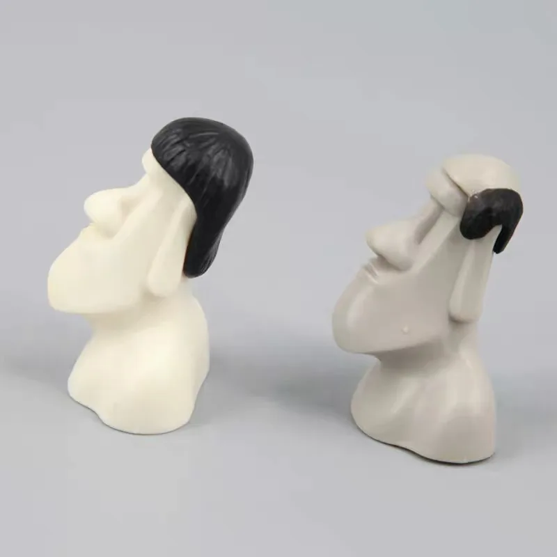 3d Пасхальный каменный остров форма статуи Чили Moai ароматический гипс силиконовая форма эфирное масло гипсовая свеча Бетон цемент плесень