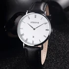 Montre Stryve Брендовые женские часы минималистичные простые ультра тонкие часы с циферблатом 2 руки Роскошные из натуральной кожи водонепроницаемые кварцевые мужские часы
