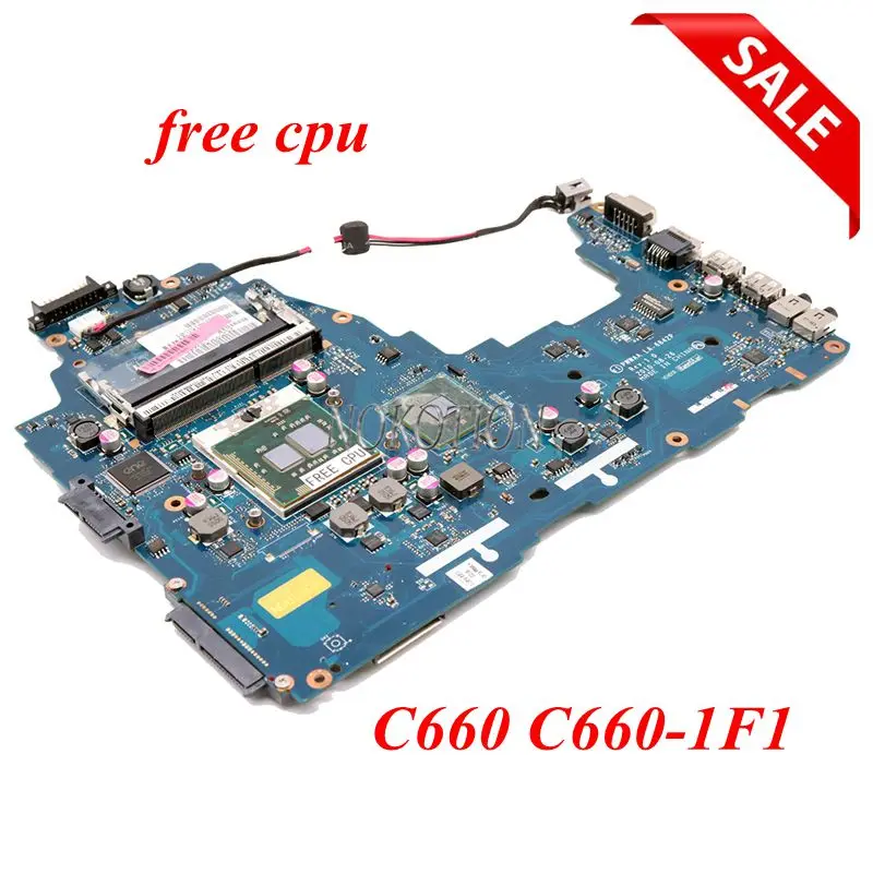 

Материнская плата NOKOTION K000111440 PWWAA для ноутбука Toshiba C660, DDR3, протестированная на гарантии, 60 дней без ЦП, для Toshiba C660, LA-6842P K000111440