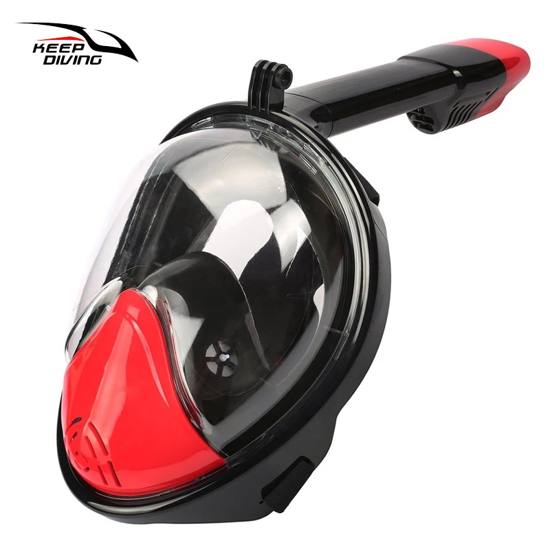KEEP DIVING Snorkel Mask Underwater Anti Fog Full Face Snorkeling Diving Gopro 180 Degree Dry Easy Free Breath Dive Gear | Спорт и