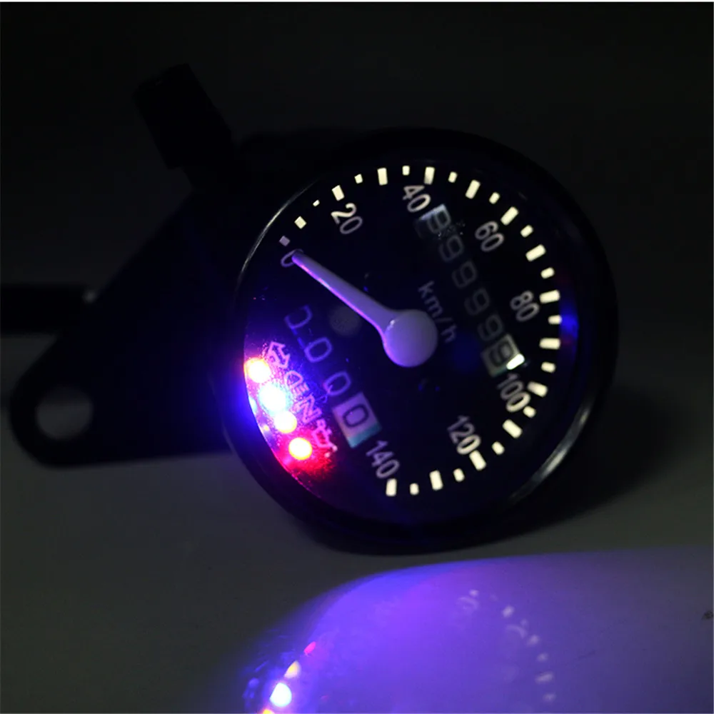 Универсальный спидометр для мотоцикла 12 В одометр двойной светодиодный
