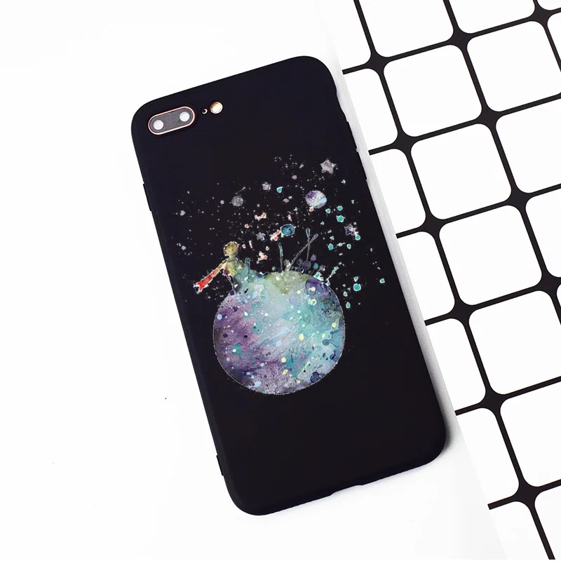 M153 Маленький принц земля космический черный силиконовый чехол для Apple iPhone 11 Pro XR XS