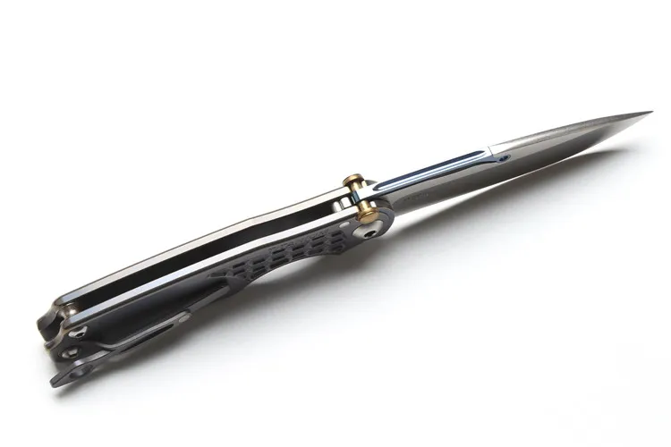 Складной нож Kevin John Ti Lock M390 с титановой ручкой Керамический шарикоподшипник