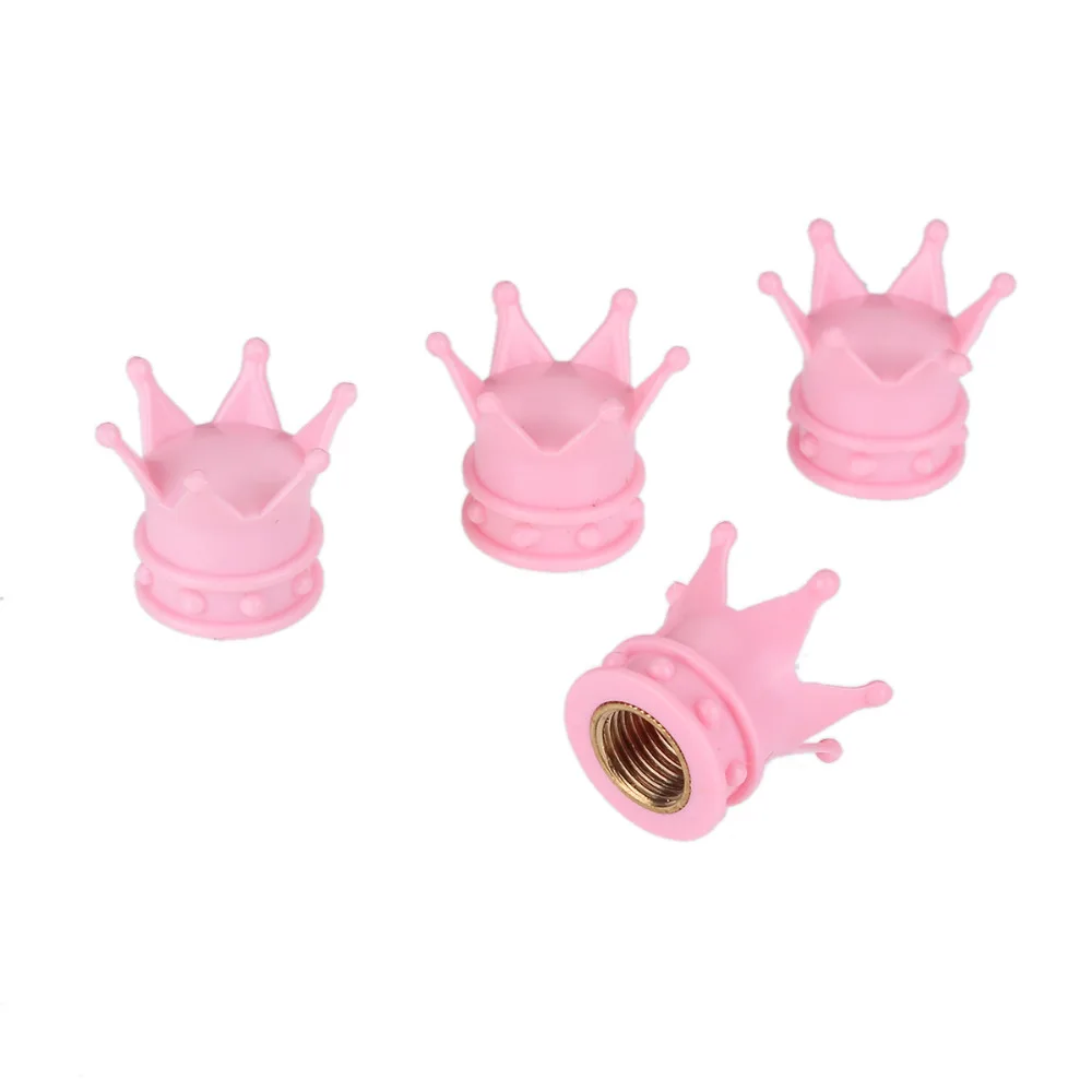 4 pc/lot Aluminum Crown Wheel Tire Valve Stem With Dust Caps Wheels High quality Car Styling Accessories | Автомобили и мотоциклы