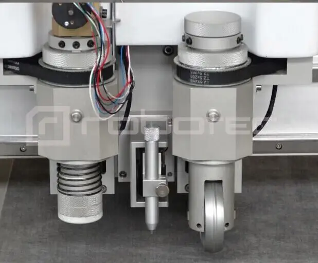 Осциллирующий нож для кожаного ковра режущий станок калибровочный с фрезерной