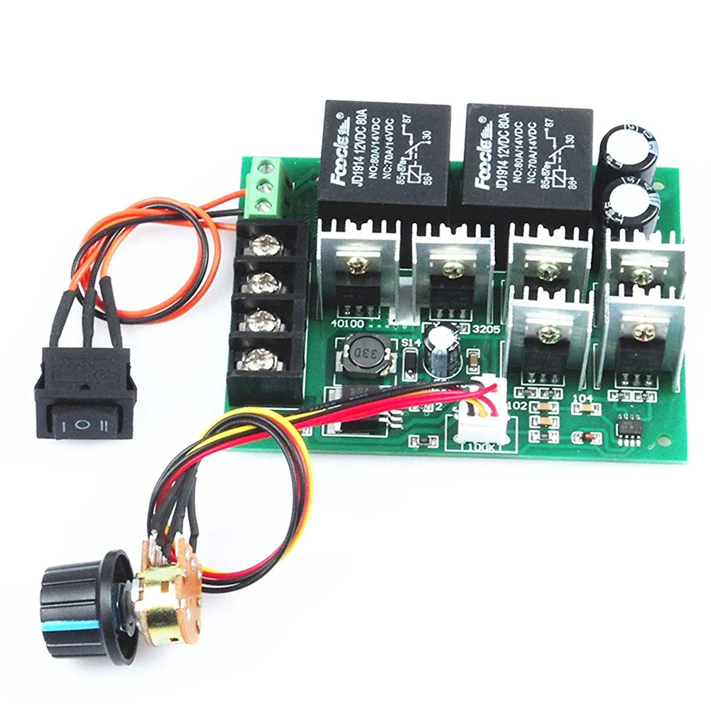 Контроллер скорости ШИМ pwm электронный регулятор 40A DC 10V 50V 12V / 24V 36V 48V Матовый