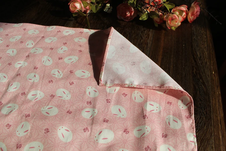 Скатерть в японском стиле furoshiki из хлопка 100% с принтом Сакуры и кролика много
