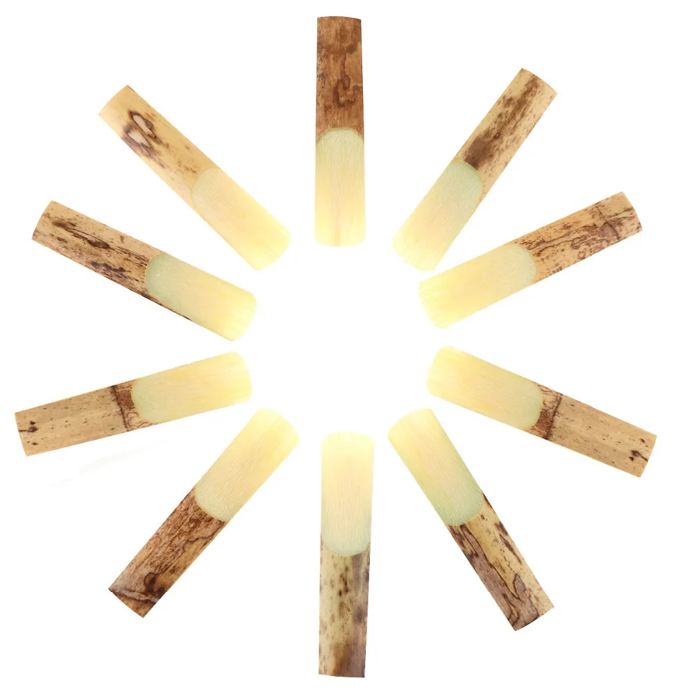Страус 10 шт альт bE 2 1/2 Саксофон Reeds Bamboo Strength 5 для аксессуаров саксофона|Детали и