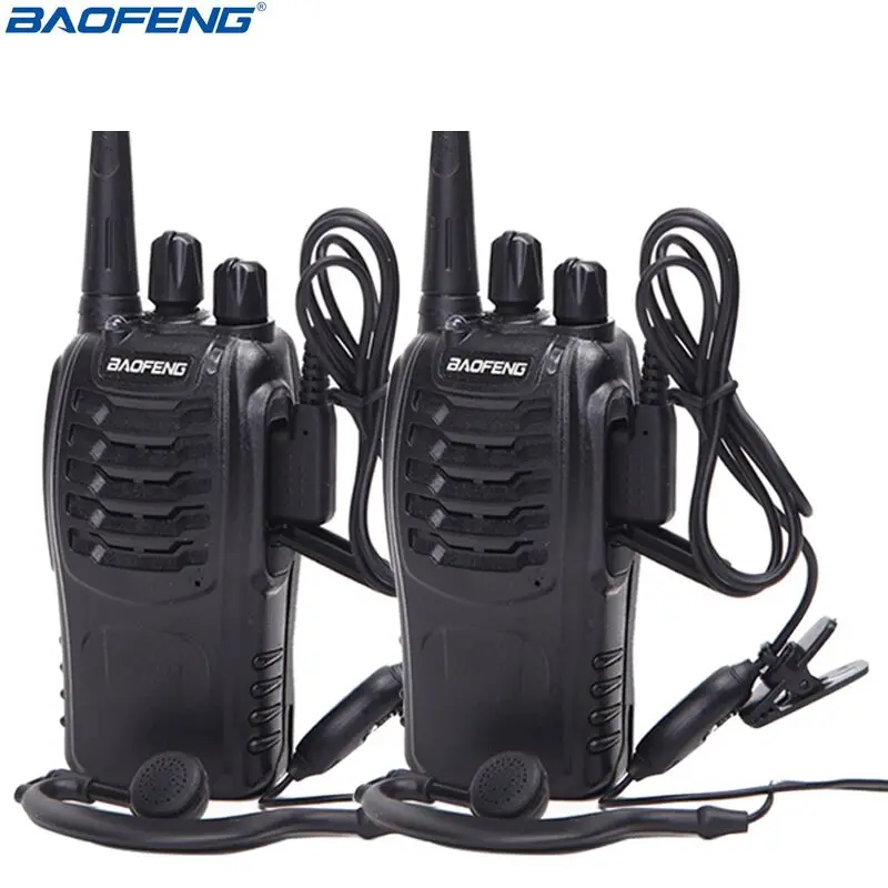2 шт Baofeng BF 888S иди и болтай Walkie Talkie “иди 5 Вт портативные рации двухстороннее Радио