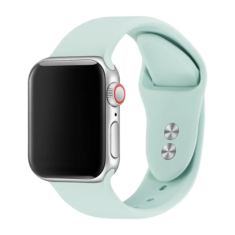 Браслет для Apple Watch 38 мм 40 мм 42 мм 44 мм с двойной пряжкой силиконовый Iwatch ремешок для Apple Watch серии 4,3, 2,1 81024