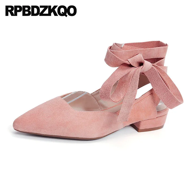 женщин сандалии зашнуровать красивая Slingback розовый Ремень для лодыжки Свадебная