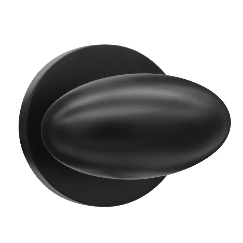 Egg-shaped Black Невидимый дверной замок односторонний внутренний врезной дверной замок ТВ фон настенный Темный дверной замок черный американский замок для ванной комнаты - Цвет: Egg-shaped Black