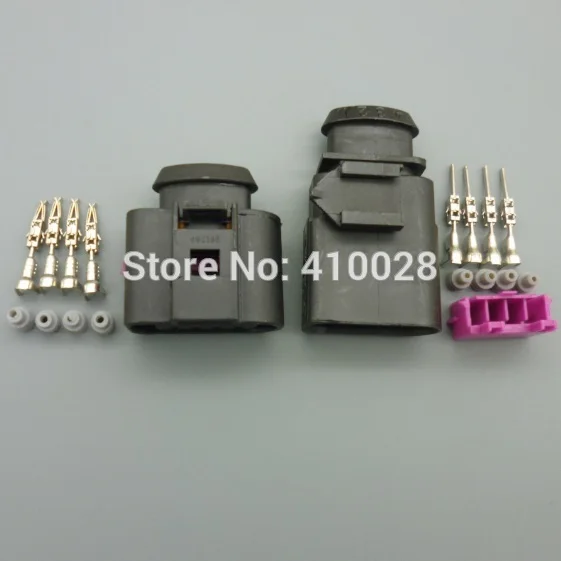 

shhworldsea 100sets 1.5mm male&female Kit 4 Way air press sensor Connector Repair Kit For A4 A6 VW NEW 1J0 973 704 1J0973704