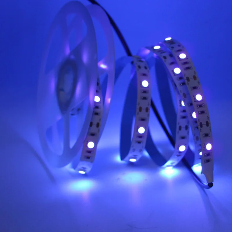 DC5V USB SMD 5050 UV светодиодный гибкие диод Лента лампы не водонепроницаемый IP30 30 светодиодный s/m Ультрафиолетовое UV Светодиодные ленты с 0,5 m USB провод