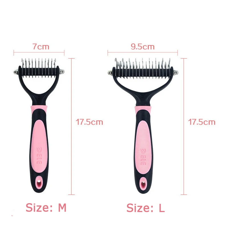 Инструмент для ухода за домашними животными 2 сторонний расческа подшерстка