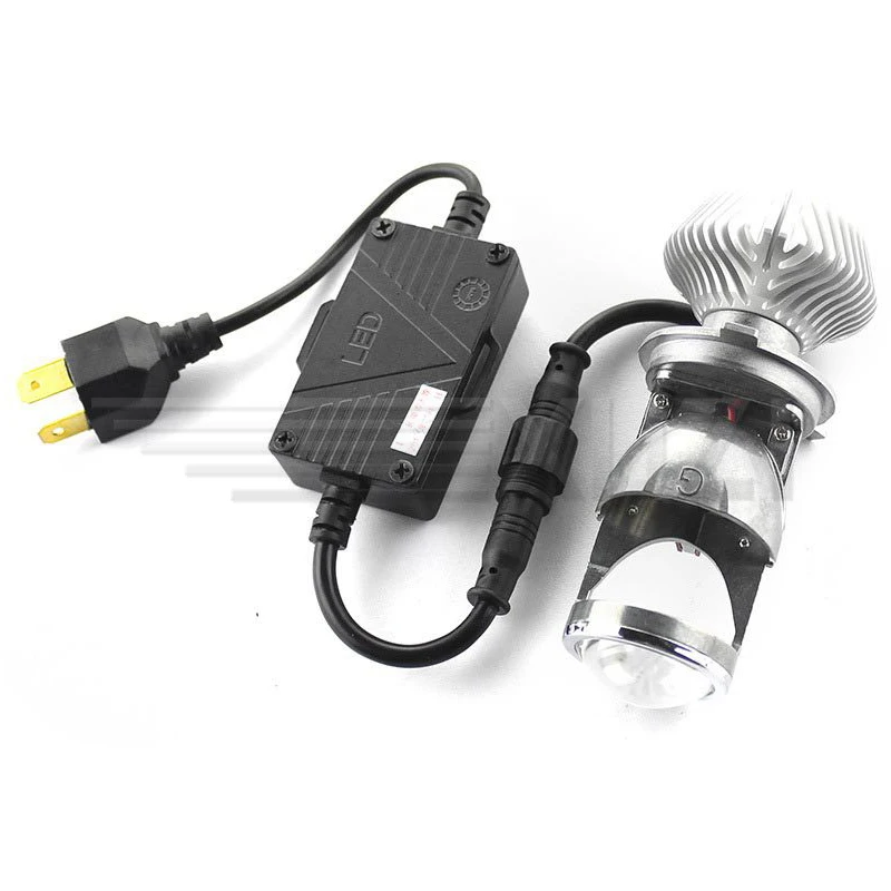Светодиодный светильник s автомобильный лампа для автомобиля с линзами H4 60 Вт