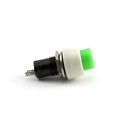 2xgreen Mini 2 контактный круглый переключатель кнопка включения/выключения|power on off
