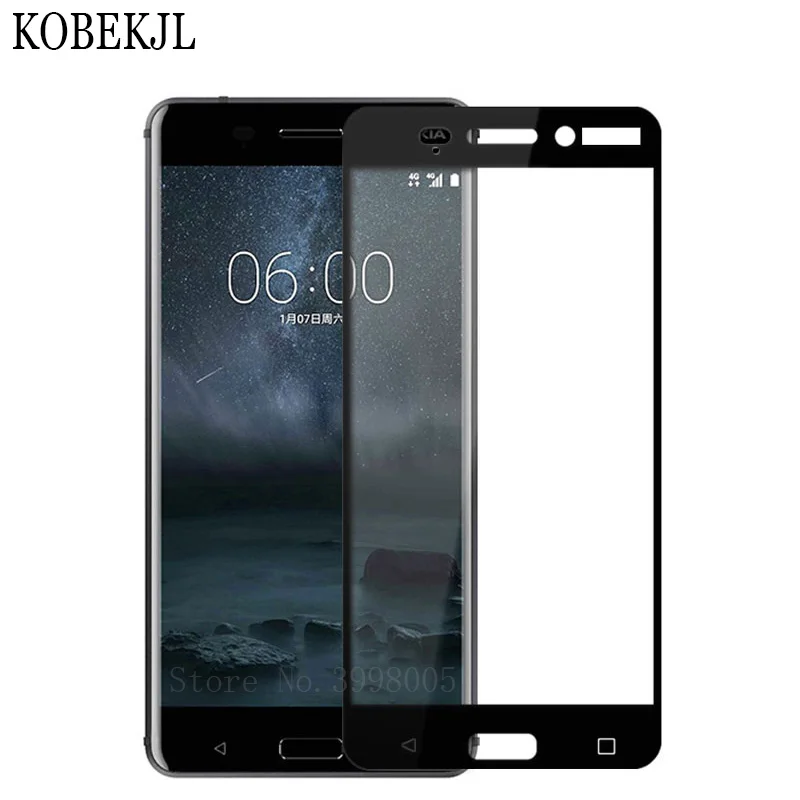 Защита экрана для Nokia 6 закаленное стекло Nokia6 TA 1000 1003 полное покрытие пленка 2017 Global