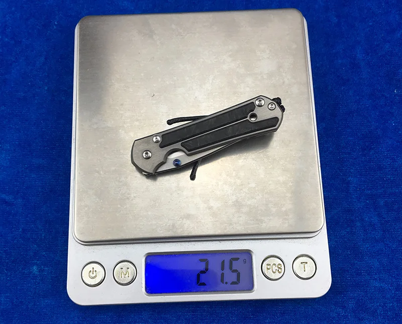 Kevin John Mini Trumpet Sebenza 21 Flipper M390 Blade Folding Knife Titanium Carbon Fiber Handle Camping Outdoor EDC Tools