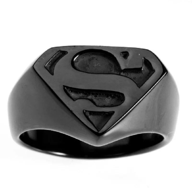 

New Cool Black Men's Symbol 316L Stainless Steel Ring