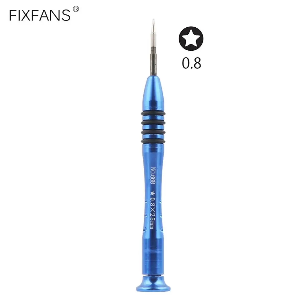 

FIXFANS Magnetic Precision 0.8mm 5-Point Pentalobe P2 Screwdriver for iPhone 7 8 6S 6 Plus 5S Bottom Screws Opening Repair Tool