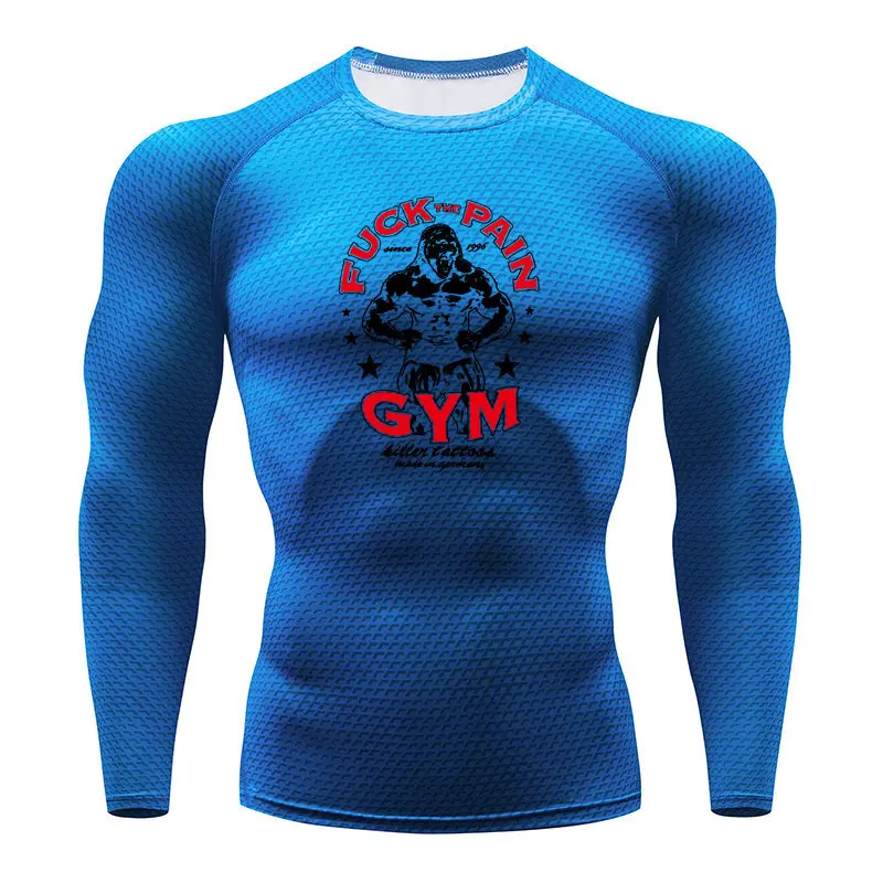 30 Мужская футболка для бега Gorilla Snake gym одежда для фитнеса Топ Рашгард одежда для футбола быстросохнущая спортивная мужская рубашка - Цвет: 30