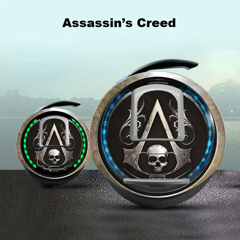 Assassin Creed Ninebot один E+ защита Стикеры Американский Captin наклейка водонепроницаемые декоративная штукатурка Иран Man Стикеры для Ninebot один C+/E - Цвет: Assassin Creed