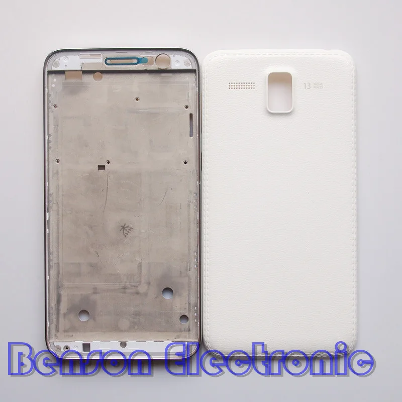 White Striae Baansam держатель ЖКД на переднюю раму Батарея задняя крышка для lenovo A8 A806 A808 Корпус чехол - Цвет: White Striae