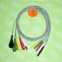 1 5 din series ecgekg iec 5 lead cable and leadwiresclip or snap