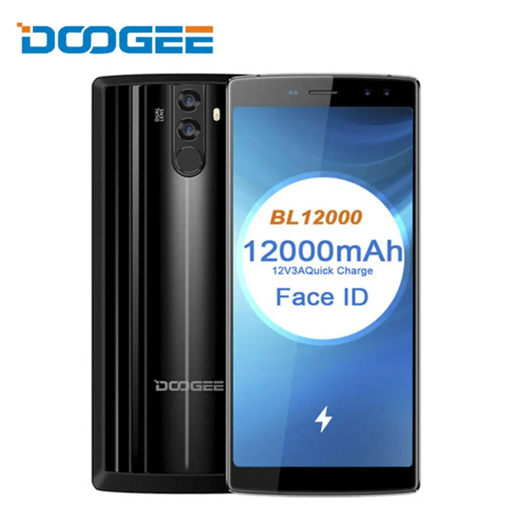 DOOGEE BL12000 Android 7 0 12000 мАч Быстрая зарядка 6 18:9 FHD + Восьмиядерный процессор MTK6750T 4 Гб