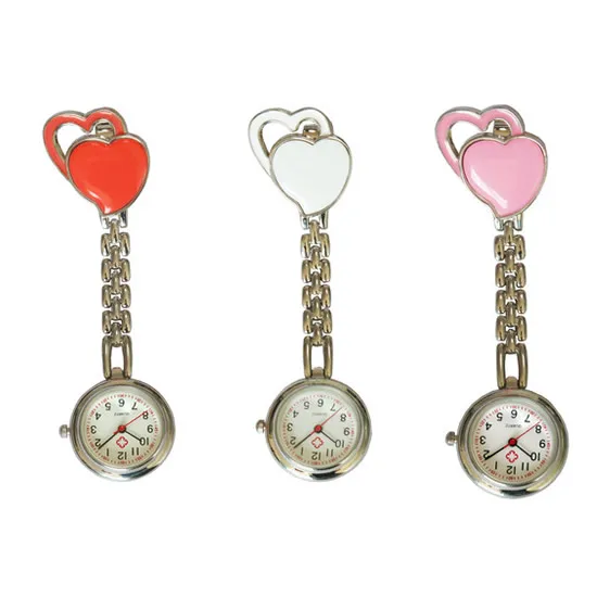 

Новинка 2018, часы для медсестер, броши для доктора, карманные часы, часы для медсестер, милые кварцевые часы с сердечками и зажимом