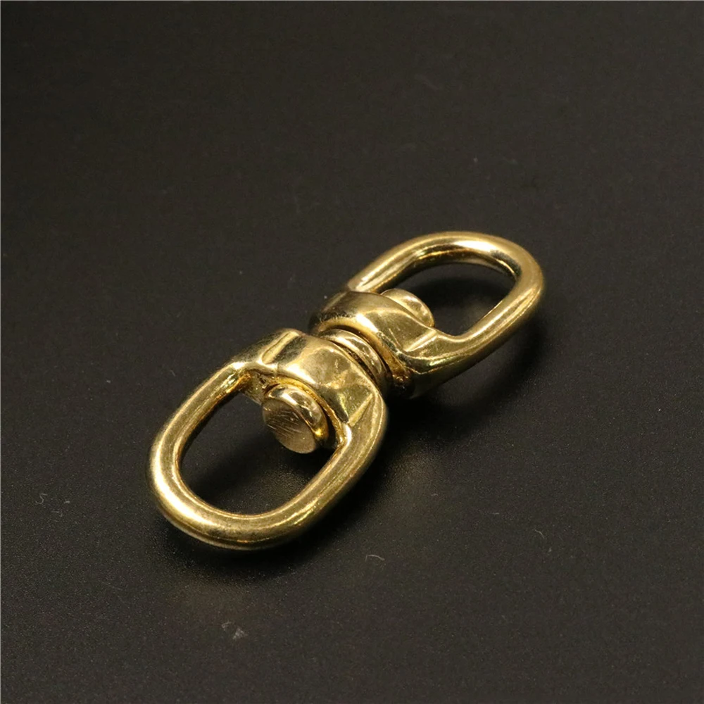 DIY цельная латунная пряжка для ремня поворотный крючок аксессуаров сумок 5