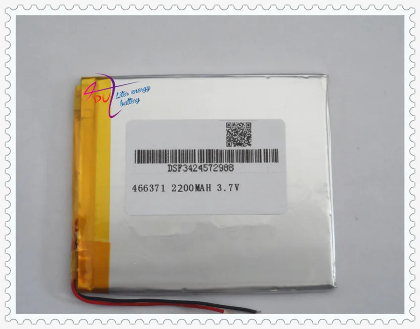 Aino V6000HDU V6000HDS V8000HDS V6000 аккумулятор 466371 2200 мАч|Батареи для MP3/MP4 плееров| |
