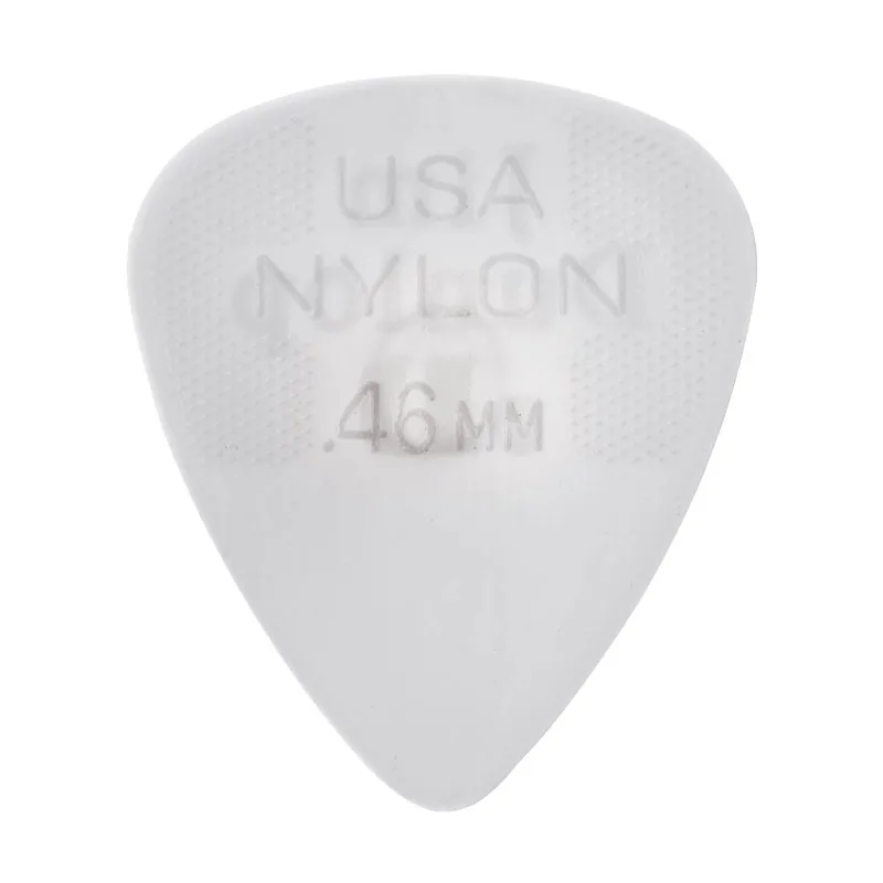Nylon 0.46mm Цельнокроеное платье Dunlop нейлон Max Grip Стандартный гитары Палочки медиатор гитары gicks, 0,6/0,73/0,88/1,0/1,14/1,5 мм гитары Палочки s - Цвет: Nylon 0.46mm