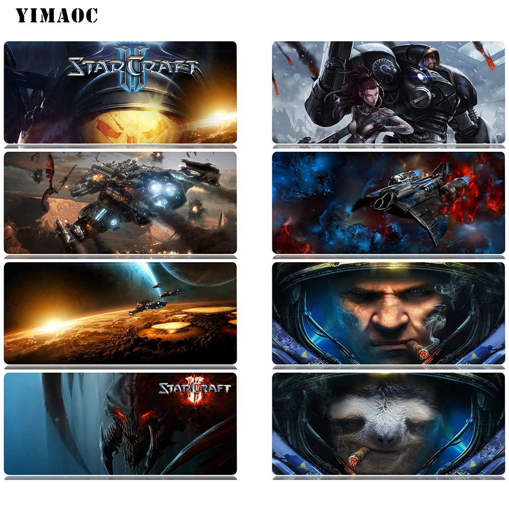 YIMAOC Starcraft 2 коврик для мыши 30x70 см Коврик компьютерной Противоскользящий
