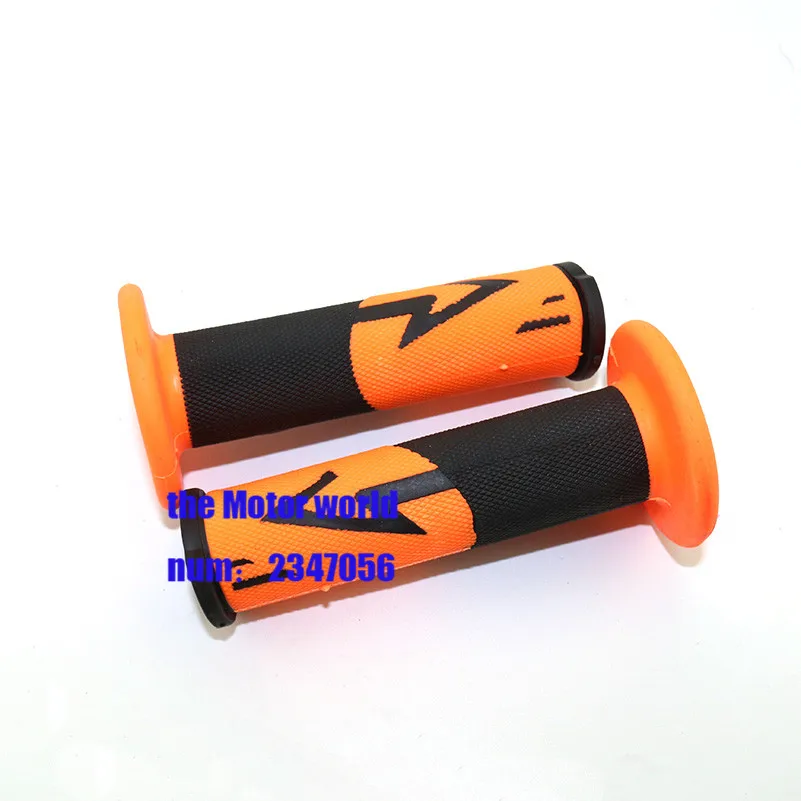 1 пара резиновые ручки оранжевого цвета для мотоцикла велосипеда квадроцикла