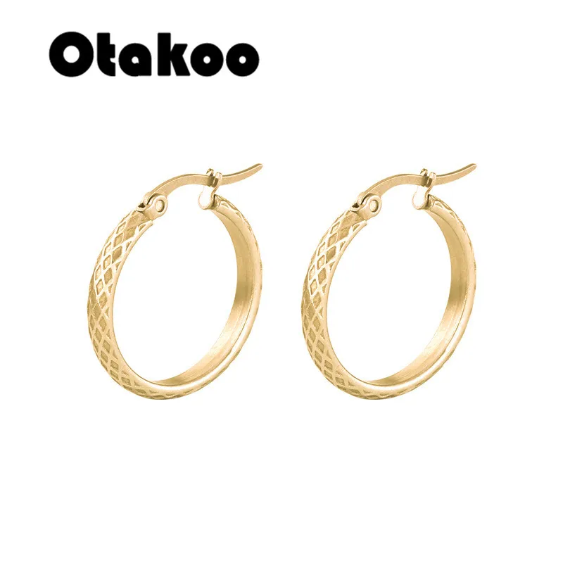 Otakoo, новинка, модная Ювелирная серьга-кольцо, серебряное, золотое, Необычные геометрические круги, серьги для женщин, девушек, подарок на день рождения