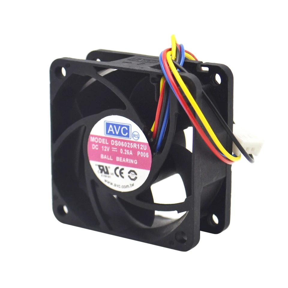 Оригинальный PWM вентилятор охлаждения DS06025R12U 12 В 0 26a 4 провода 60 мм 6025 | Компьютеры