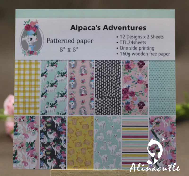 AlinaCraft 24 листа 6 &quotX6&quot Приключения узорная бумага Скрапбукинг бумажный пакет
