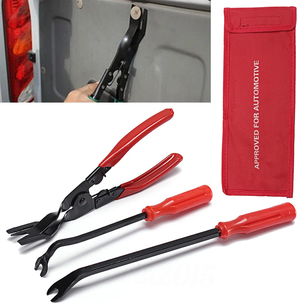 3pcs Car Door Trim Rivets Clips Pliers &amp Fastener Remover Puller Tool Kit Hand tools | Инструменты