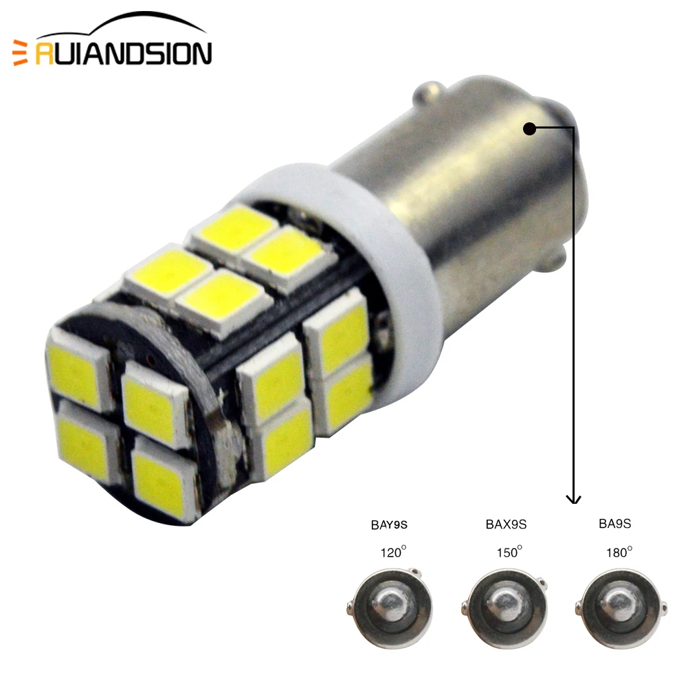 10 шт. BA9S BAX9s H21W BAY9s 20smd 2835 автомобильные светодиодный ные лампы для заднего хода