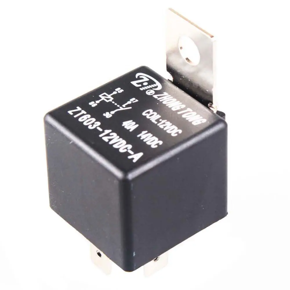 EE поддержка 10 шт железная обязанность 12V 40A 40 AMP SPST реле 4 Pin P автомобильный