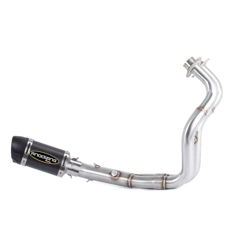 Motoo-MT07 FZ07 мотоцикл Выхлопная полная система для Yamaha MT-07 FZ-07 Tracer- с глушителем XSR700