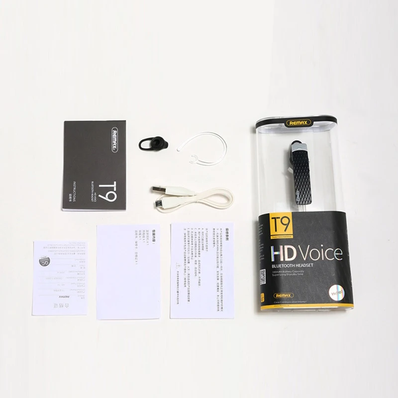 remax RB-T9 беспроводной Bluetooth бизнес автомобиль музыка гарнитура Поддержка китайский, английский, французский, испанский четыре голосовые подсказки